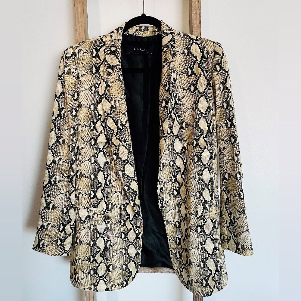 Zara Snake Print Blazer